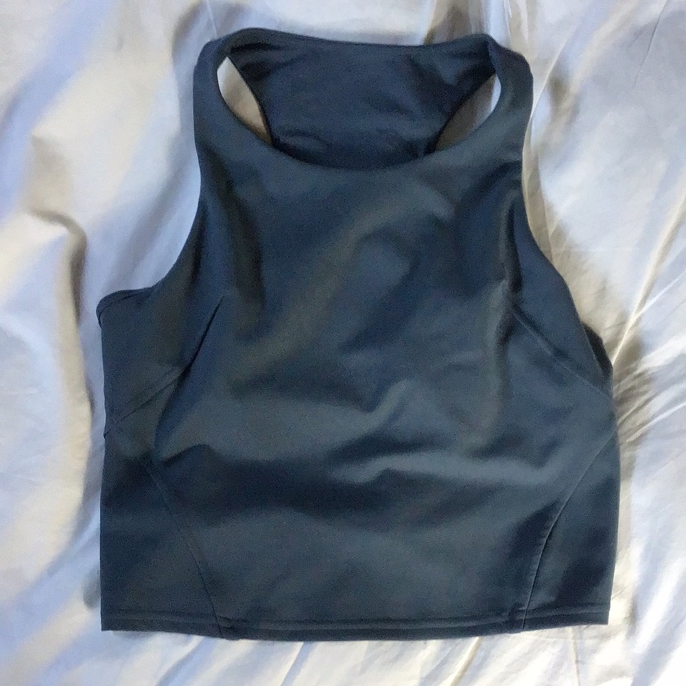 #265 LULULEMON Crop Tank, Gray, size 8, T1164